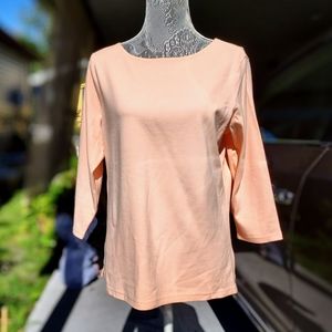 Talbots Peach Top- Lg.